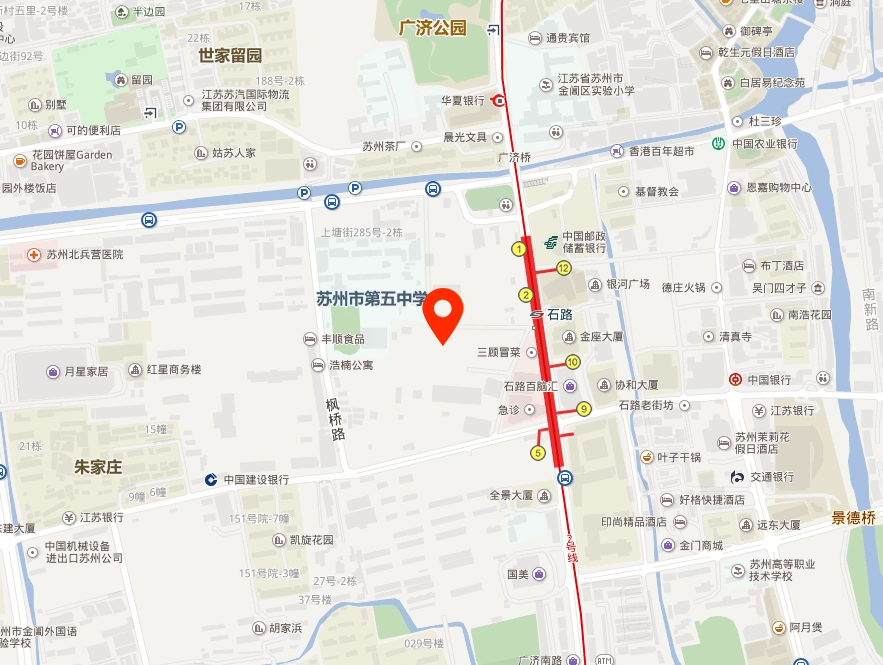 苏州华贸中心写字楼地图位置